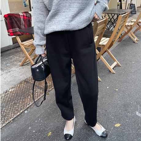 Taperd sweat pants(Black)