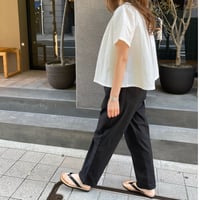 Relax rinen pants(Black)