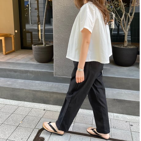 Relax rinen pants(Black)