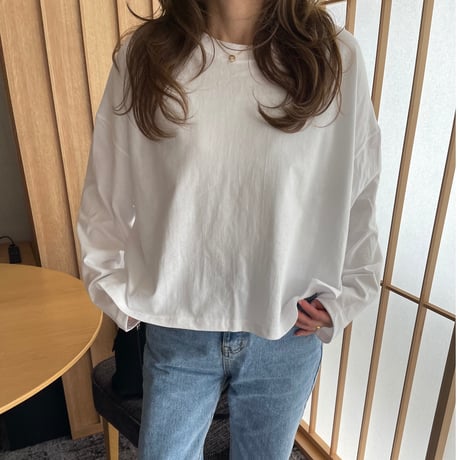 Over size long t-shirts(White)