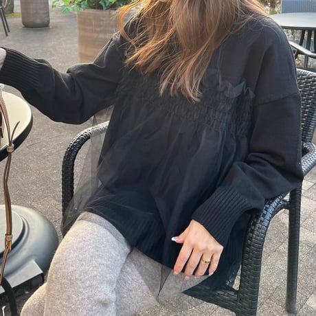 Feminine knit(Black)