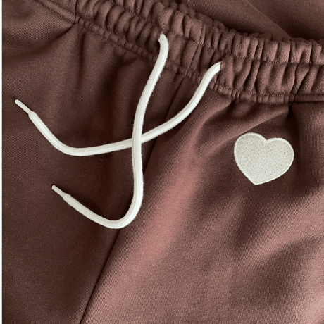 Heart sweat pants (Brown)