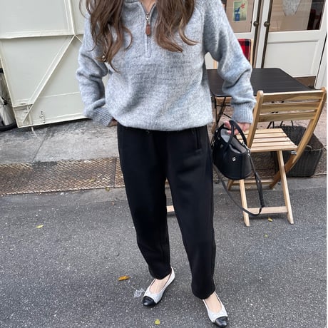 Taperd sweat pants(Black)