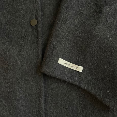 【Hand made】Wool100% Over coat(Black)