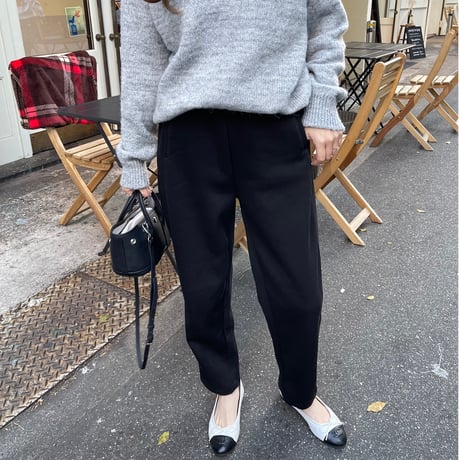 Taperd sweat pants(Black)