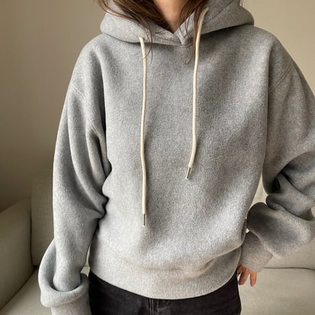 Fluffy foodie pullover(Gray)