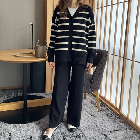 Boader cardigan setup(Black)