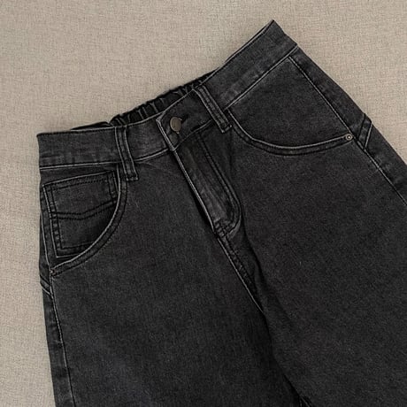 Taperd stretch soft denim(Gray)