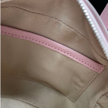 Leather mini square bag(Pink)