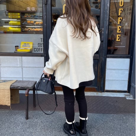 Freece wide pullover(Ivory)