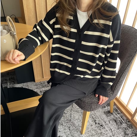 Boader cardigan setup(Black)