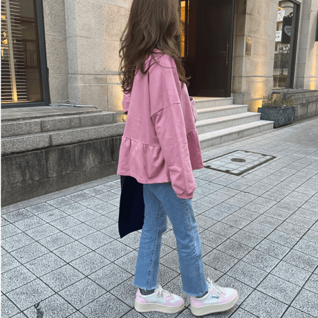 Teard flare sweat(Pink)