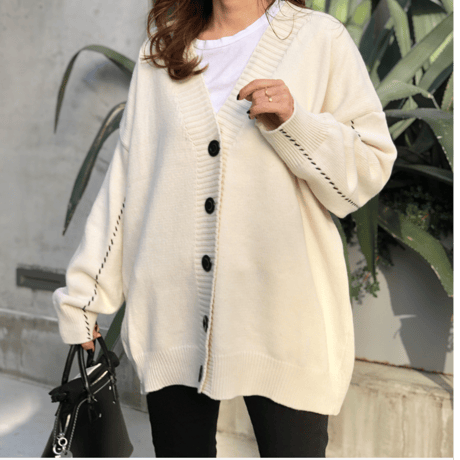 Wide cardigan