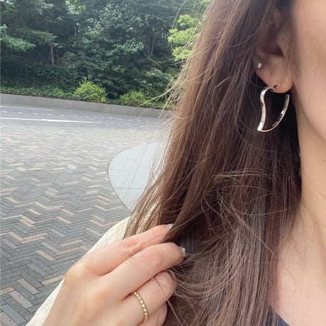 【silver925】Heart hoop pierce