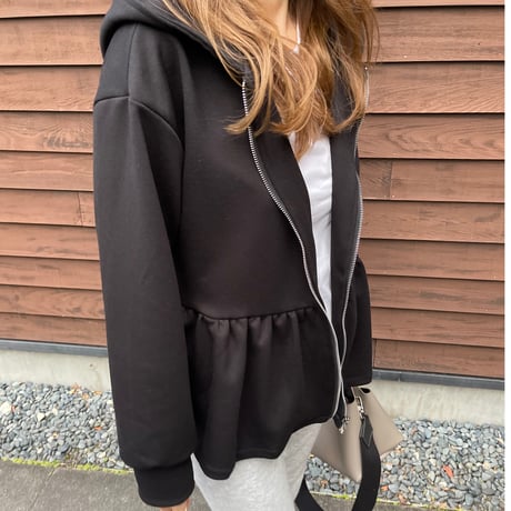 Teard frill foodie (Black)