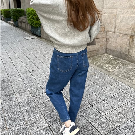 Taperd stretch soft denim(Blue)