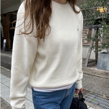 Gold plate basic knit(Ivory)