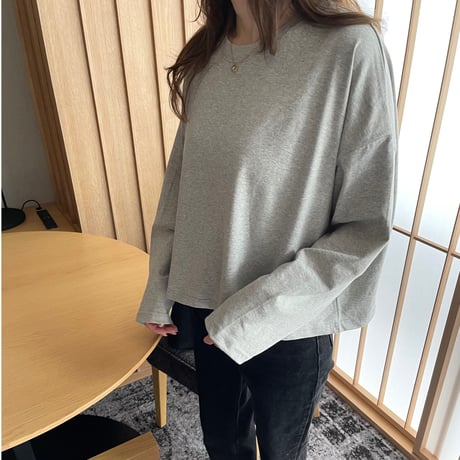 Over size long t-shirts(Gray)