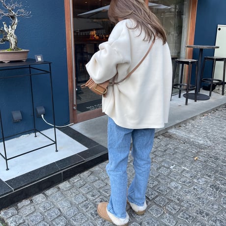 Freece wide pullover(Ivory)