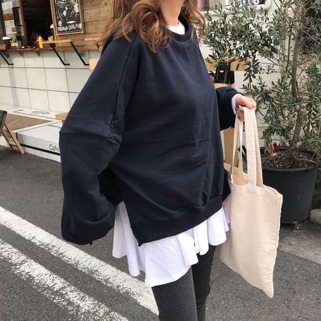 【アウトレット】フレアロングTシャツ