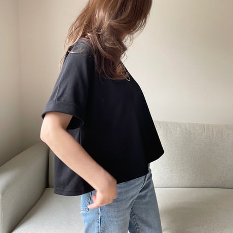 Roll-up flare tops(Black)
