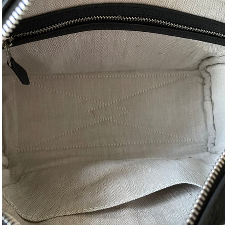 Leather hand bag(Black)