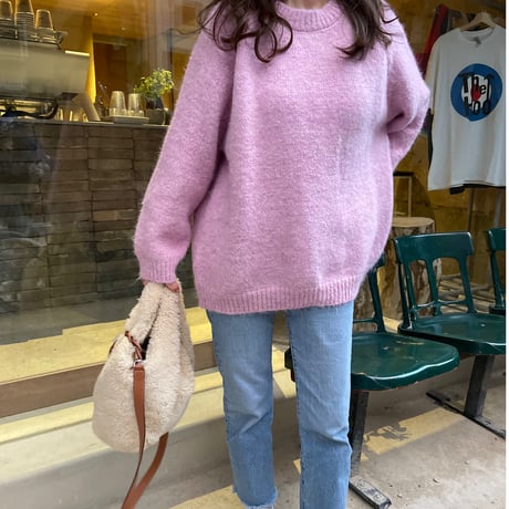 Oversize knit (Pink)