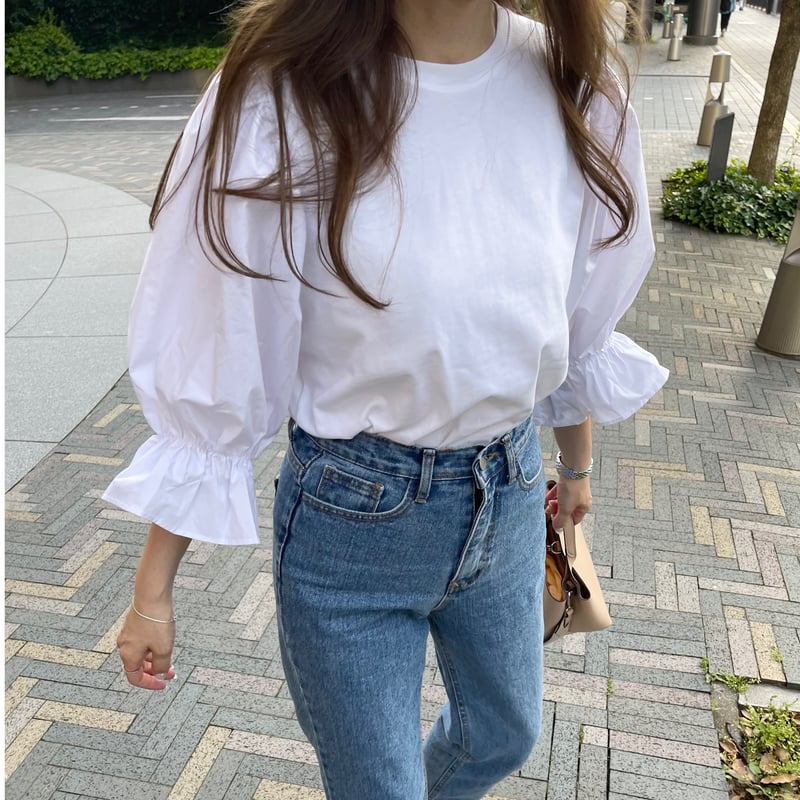Candy sleeve tops(White) | K