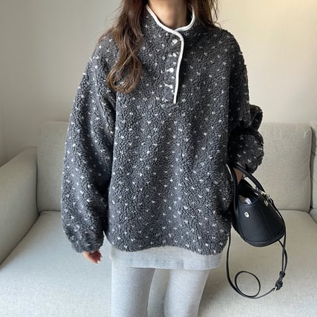 Dot boa outer (Gray)