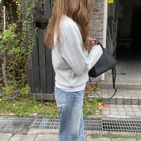 Soft knit pullover( Light gray)