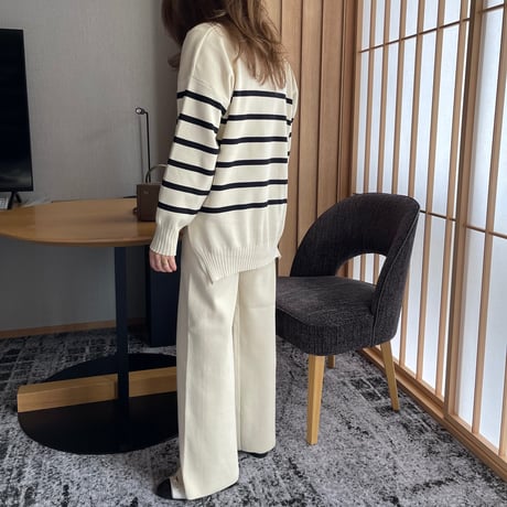 Boader cardigan setup(Ivory)