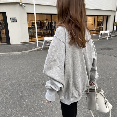 Volume sleeve sweat (Gray)