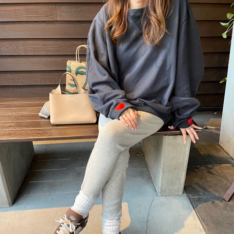 Volume sleeve sweat (Navy)