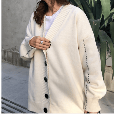 Wide cardigan