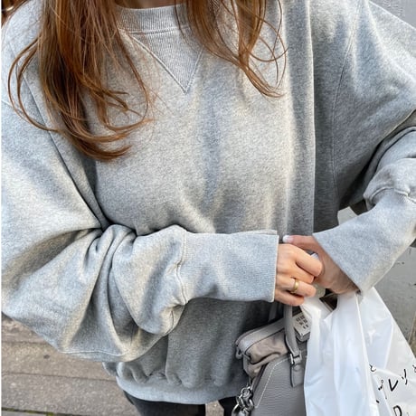 Volume sleeve sweat (Gray)