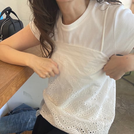 Race camisole(ｗhite)