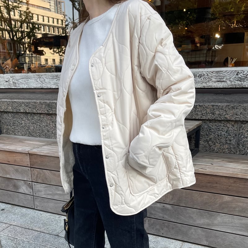 acka boa far coat ボアファーコート ジャケット/ホワイト
