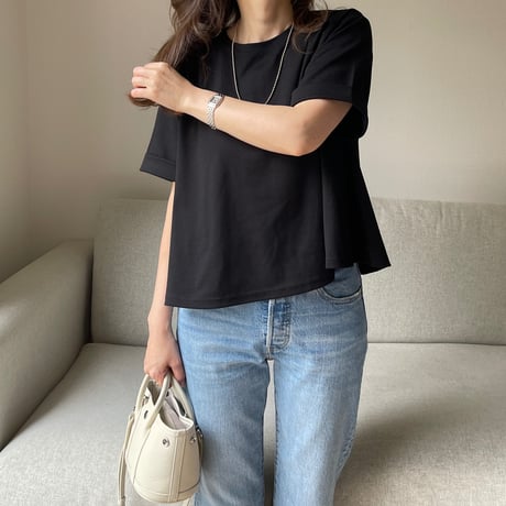 Roll-up flare tops(Black)