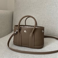 Leather mini tote bag(toupe)