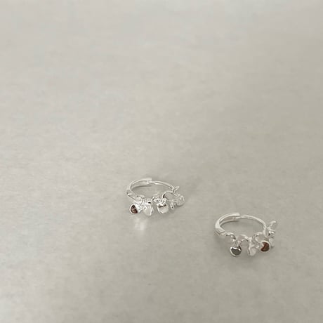 【silver925】Flower petal pierce