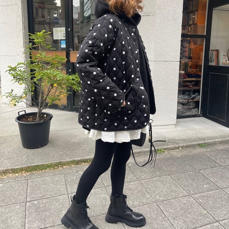 Dot quilted jacket