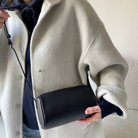 2way leather mini bag(Black)