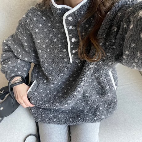Dot boa outer (Gray)