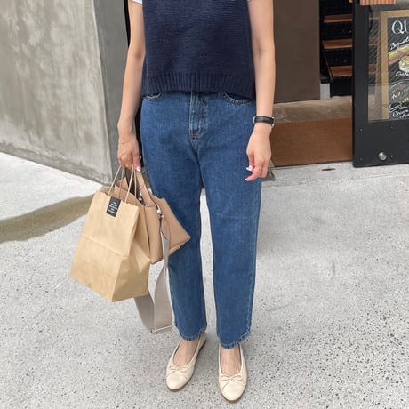 Tapered denim