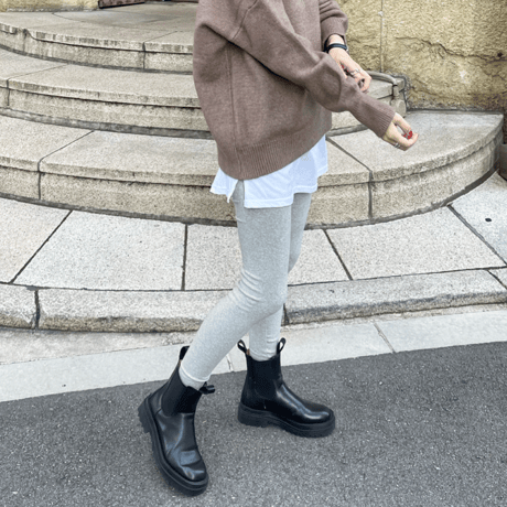 コットンスカート付きレギンス
