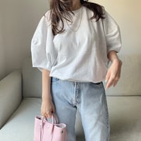 Wide balloon sweat tops(Gray)