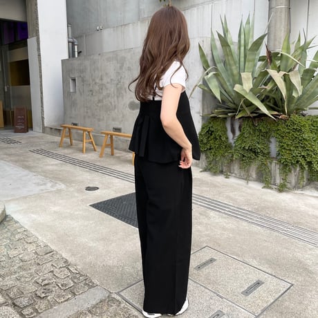 Flare camisole setup(Black)