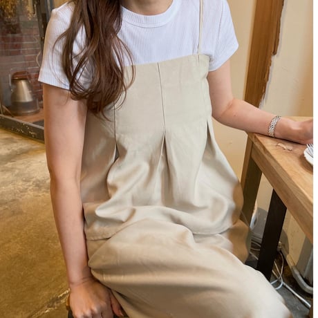 Flare camisole setup(Beige)