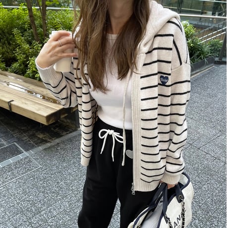 Heart knit foodie (Boader ivory)