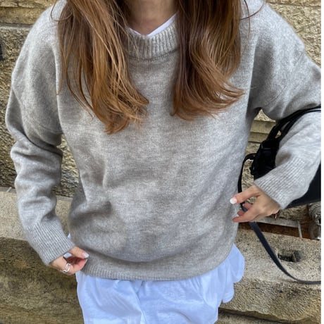 Loose knit (Gray)